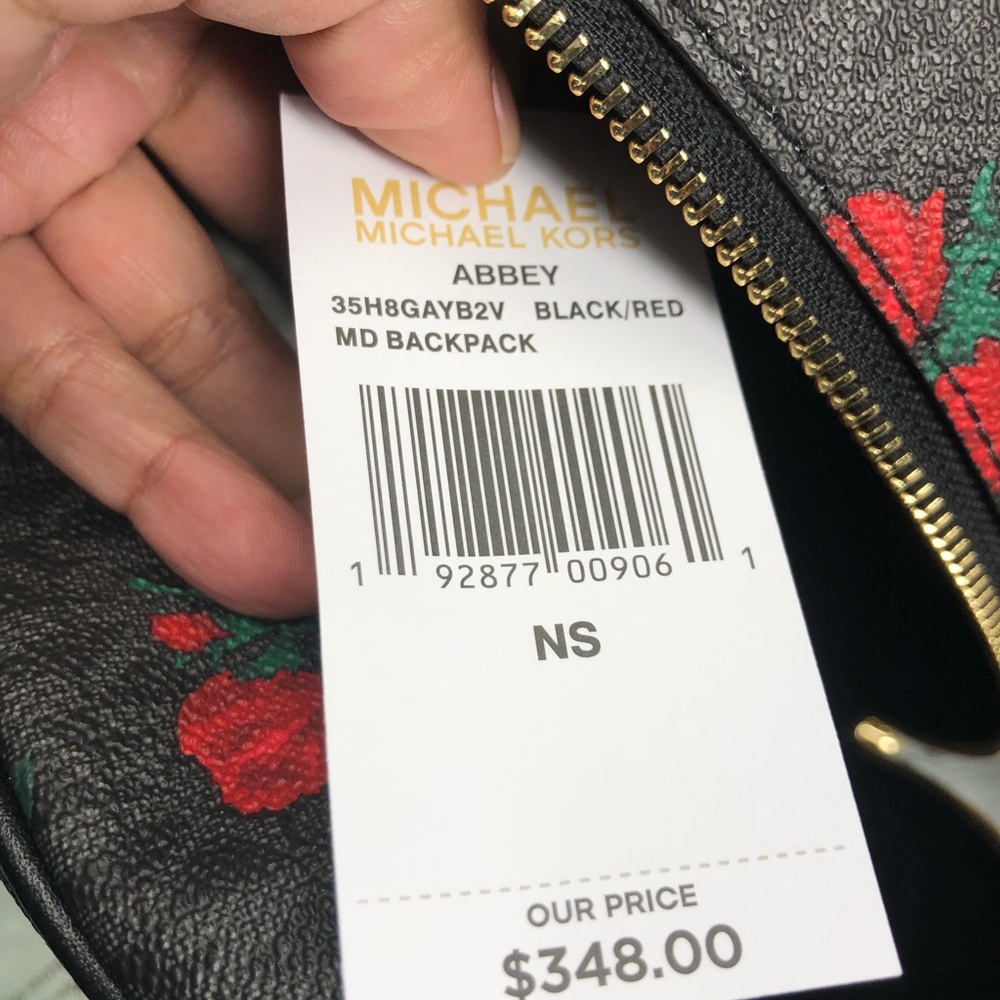 Michael kors Abbey medium floral print backpack - Picture 7 of 7